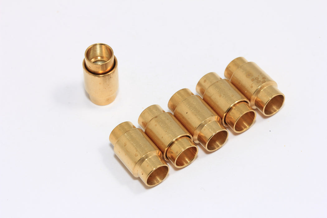 Inner Size 6,5mm Raw Brass Magnetic Clasps, Tube Magnetic Clasp, MGN25