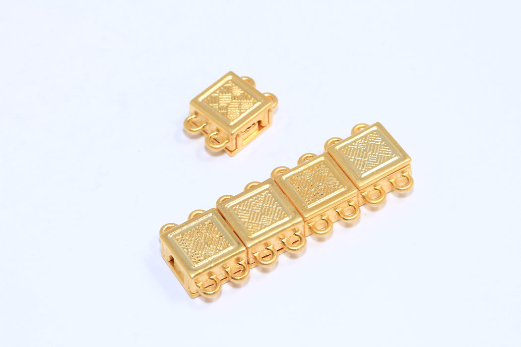 11x17mm Two Loop Magnet Connector, Multi Strand Magnetic Clasps, MGN27