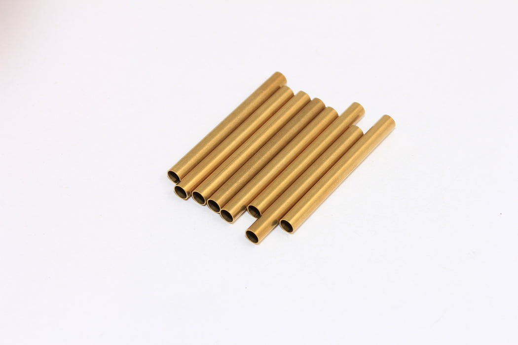 3x30mm Raw Brass Tube Beads, Bracelet Tube Charms, Spacer Beads, Bracelet Tubes, TBR58