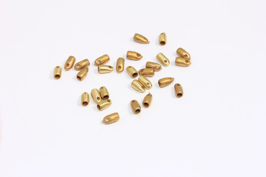 Raw Brass End Cap, Inner Size 2mm End Cap, Cord End, SLM696