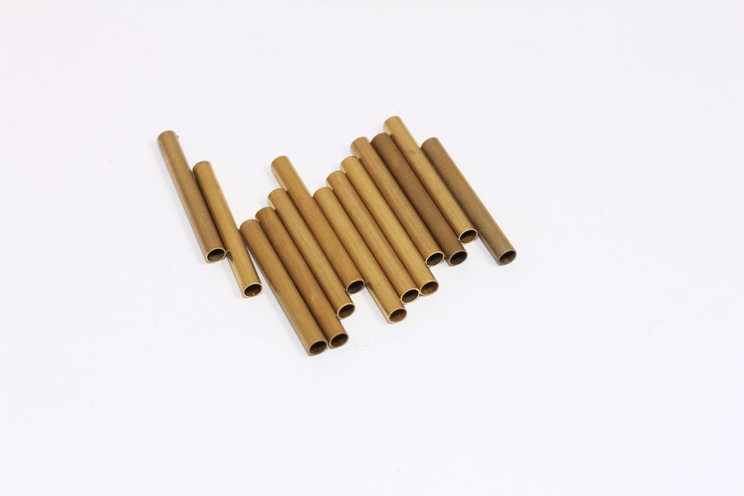 3x26mm Raw Brass Tube Beads, Round Tubes, Spacer Tube Beads, TBP5