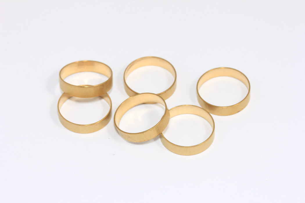 20mm Raw Brass Closed Ring, Connector Circle Charm, Round Connector, Ring Connector, KA4