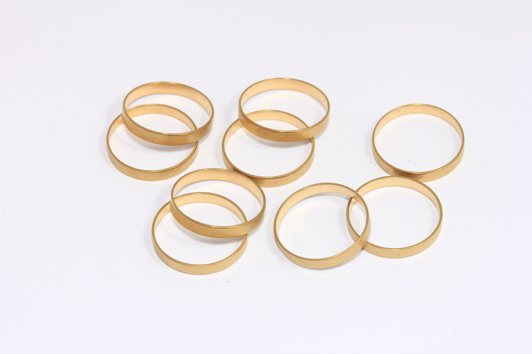 20mm Raw Brass Closed Ring, Connector Circle Charm, Round Connector, Ring Connector, KA5