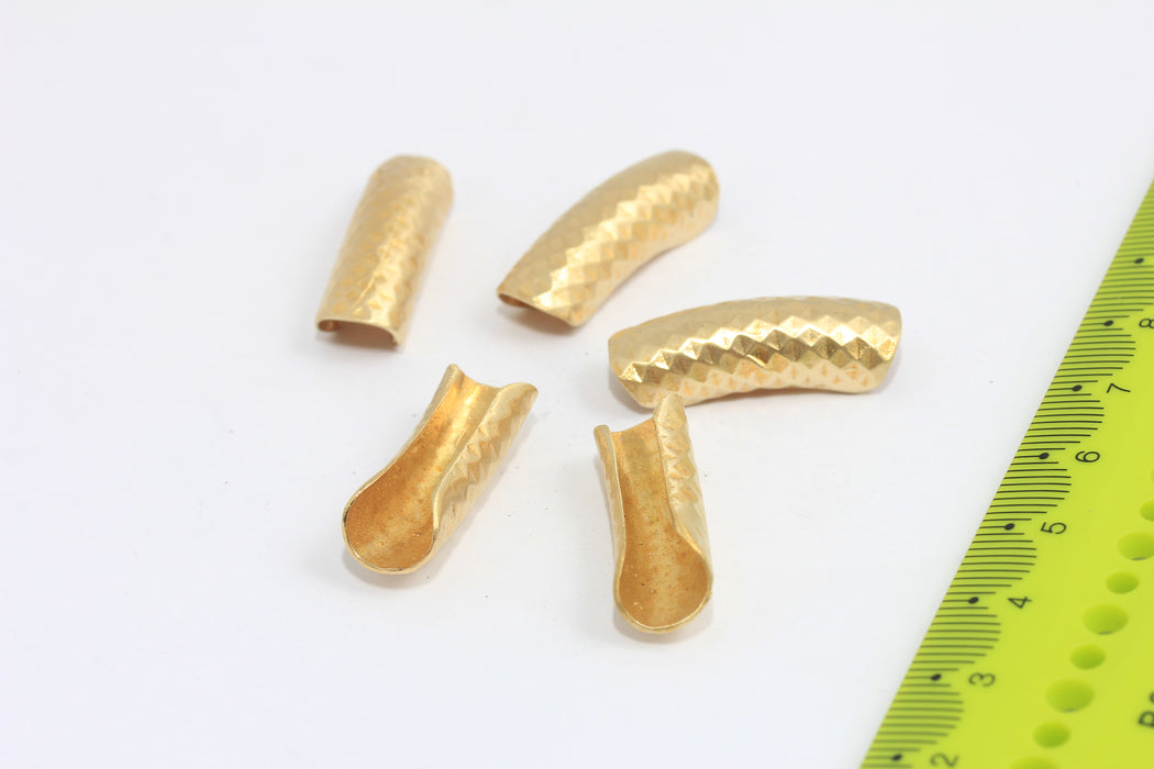 8x27mm Raw Brass Ear Tubes, Ear Cuffs, No Pierced Tube Ear Cuff, MTE4