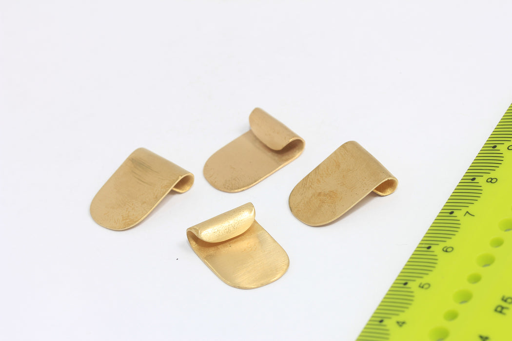 14x20mm Raw Brass Oval Pendant, Brass Bib Necklace Charms, MLS857