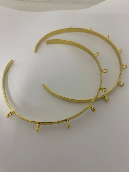 6x260mm 24k Shiny Gold Choker, Choker Necklace, Gold     CHK78-4