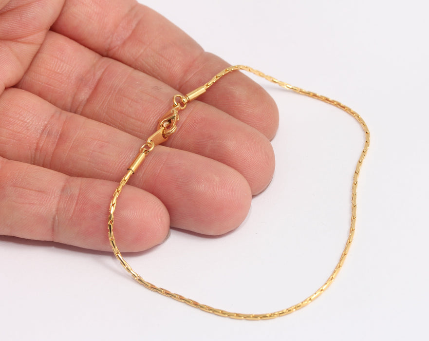 1,3mm 24k Shiny Gold Snake Bracelet, Tiny Gold Snake Bracelets, BXB395-127