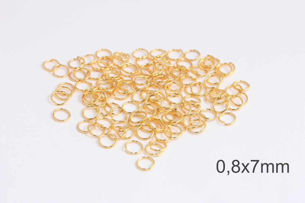 Gold Plated Vermeil Jump Rings ⋆ Keepsaker Supplies ⋆ Resin