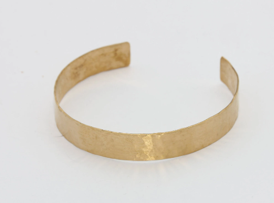 10x155mm Raw Brass Hammered Bangle, Raw Bras                 TFK7