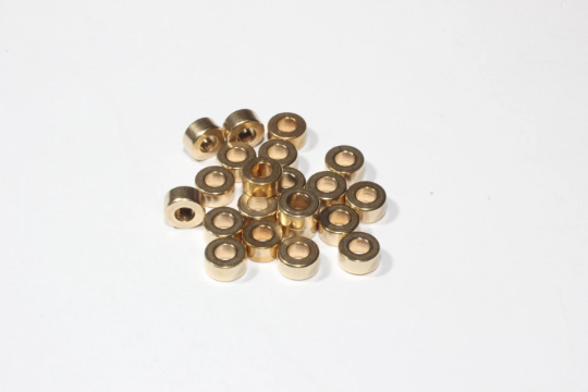 6mm Raw Brass Spacer Beads, Brass Spacers, industrial beads, KA35