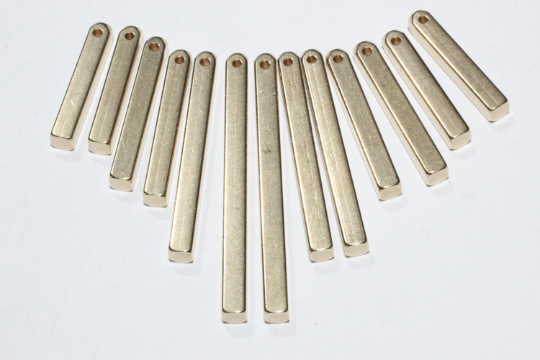 25-30-40-50mm Raw Brass Square Bar, Bar Necklace, Bar PND