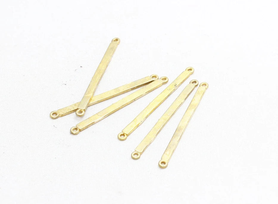 3,3x49mm  Raw Brass Bar,Connector Bar, Bar Pendant,  SOM106