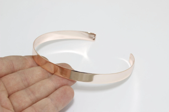 10x260mm Rose Gold Choker, Choker Necklace, Flat , Choker             CHK1