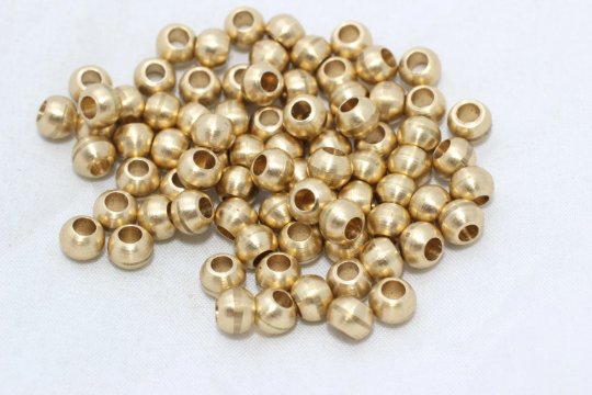 6mm Raw Brass Spacer Ball Beads, Raw brass ball Beads BDS6