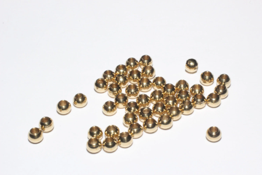 6mm Raw Brass Spacer Ball Beads, Raw brass ball Beads BDS6