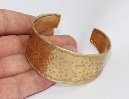 30mm Raw Brass Cuff Bracelets, Handmade Brass                 CHK419-1