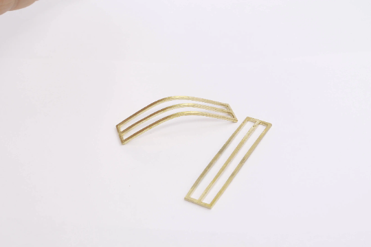 12x55mm Raw Brass Adjustable Ring, Bracelet , AE185