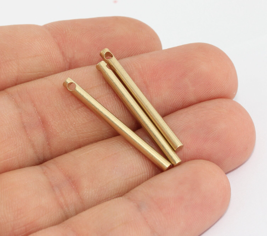 2,5x30mm Raw Brass Bar, Long Bar, Bar Necklace, Pendant  MTE557