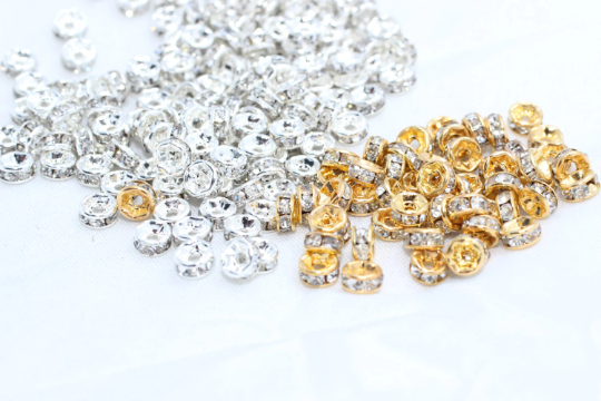 4mm Cz Beads, Spacer Beads, Zircon Beads, Rondelle Beads, KA