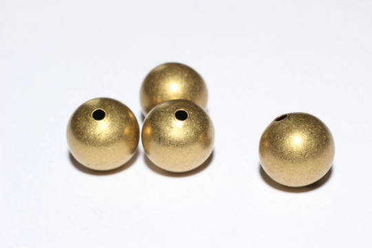 12-14mm Raw Brass Ball Beads, Ball Pendant, Hollow Ball   BDS