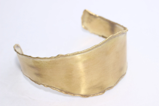 30mm Raw Brass Cuff Bracelet, Handmade Brass, Bracalet,                      CHK79