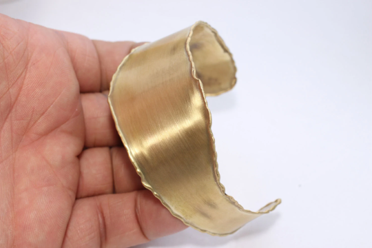 30mm Raw Brass Cuff Bracelet, Handmade Brass, Bracalet,                      CHK79