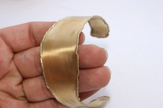 30mm Raw Brass Cuff Bracelet, Handmade Brass, Bracalet,                      CHK79