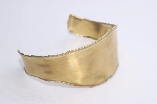 30mm Raw Brass Cuff Bracelet, Handmade Brass, Bracalet,                      CHK79