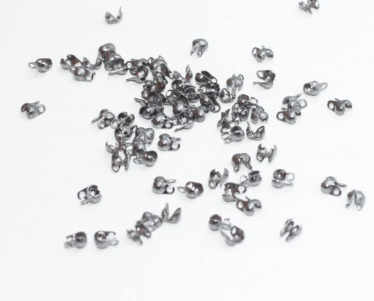 Gunmetal Crimp Beads, Fits 1 - 1,2mm Ball Chain, Crimps, Ball, CR55