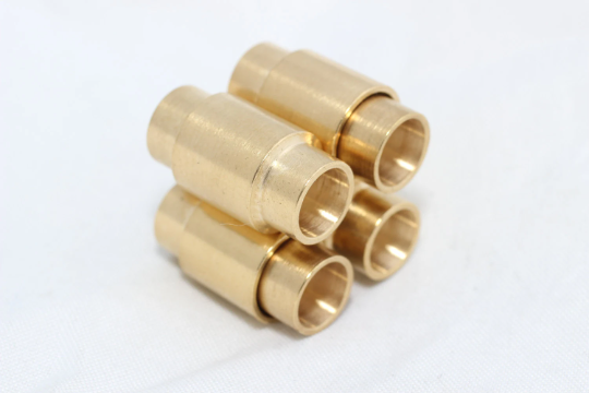 6mm Inner Size Raw Brass Magnetic Clasps, Round Leather, MGN26