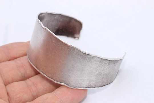 30mm Antique Silver Cuff Bracelet, Handmade Silver                CHK73